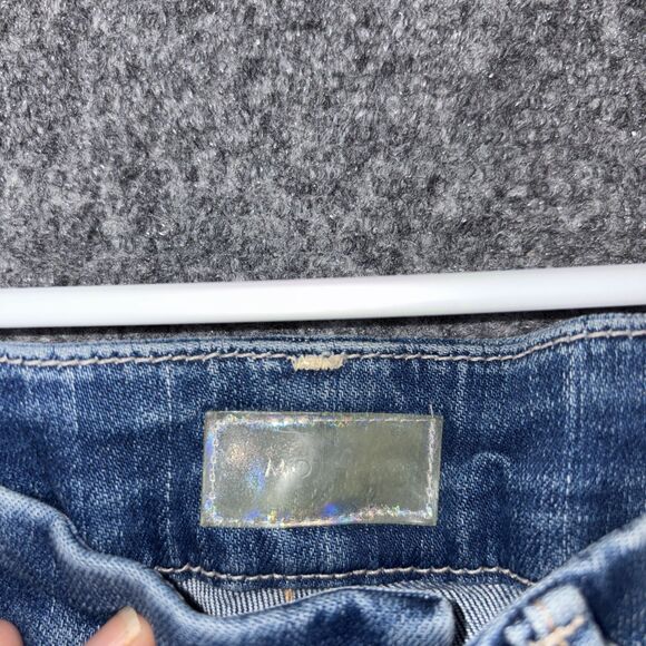 Mother The Looker Ankle Fray Jeans Womens Size 26 Blue Birds of Paradise - Picture 3 of 12